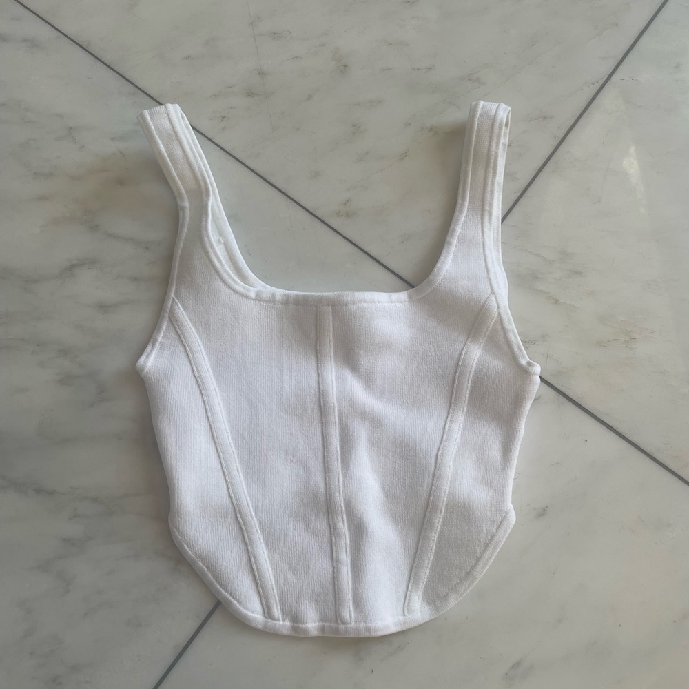 Babaton bustier crop top XS
